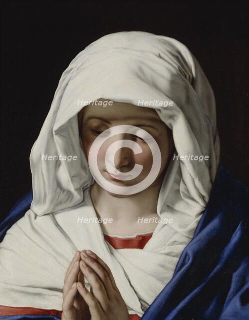 The Virgin praying. Creator: Giovanni Battista Salvi da Sassoferrato.