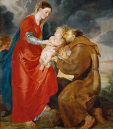 The Virgin Presents the Infant Jesus to Saint Francis, 1618. Creator: Rubens, Pieter Paul (1577-1640)