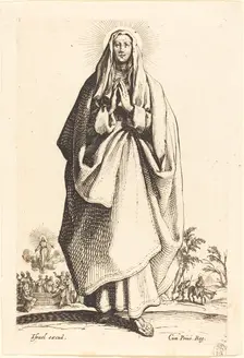 The Virgin, published 1631. Creator: Jacques Callot