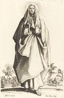 The Virgin, published 1631. Creator: Jacques Callot