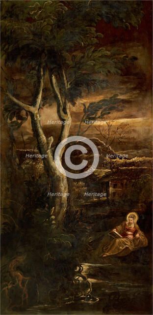 The Virgin reading, ca 1583. Creator: Tintoretto, Jacopo (1518-1594).