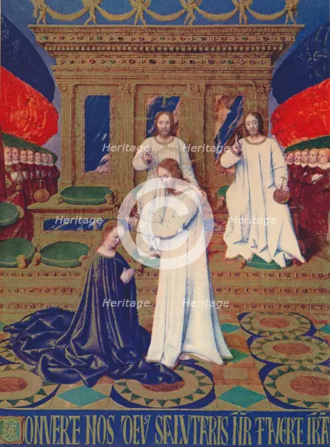'The Virgin's Coronation', c1455, (1939). Artist: Jean Fouquet.
