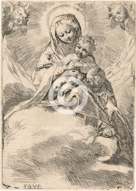 The Virgin seated on a cloud, 1580-84. Creator: Federico Barocci.