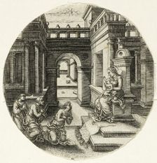 The Virgin Seated on an Altar, 1520/40. Creator: Jean de Gourmont