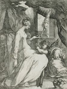 The Virgin Spinning, 17th century. Creator: Jacques Bellange