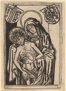 The Virgin Supporting the Body of Christ, c. 1490/1500. Creator: Master F