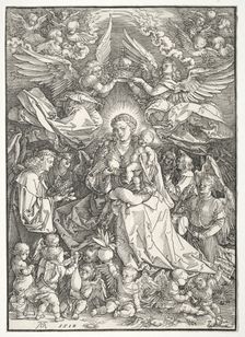 The Virgin Surrounded by Many Angels, 1518. Creator: Albrecht Dürer (German, 1471-1528)