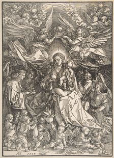 The Virgin Surrounded by Many Angels, 1518. Creator: Albrecht Durer