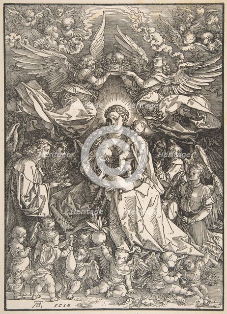 The Virgin Surrounded by Many Angels, 1518. Creator: Albrecht Durer.