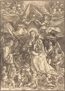 The Virgin Surrounded by Many Angels, 1518. Creator: Albrecht Durer