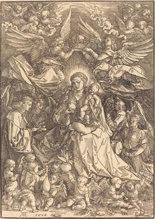 The Virgin Surrounded by Many Angels, 1518. Creator: Albrecht Durer
