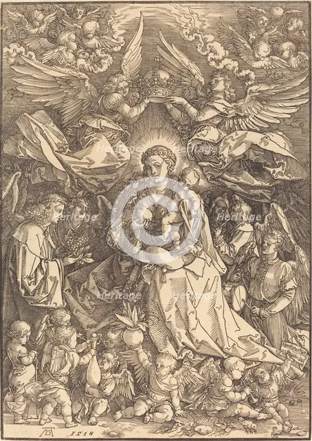 The Virgin Surrounded by Many Angels, 1518. Creator: Albrecht Durer.