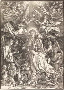 The Virgin Surrounded by Many Angels, 1518. Creator: Albrecht Durer
