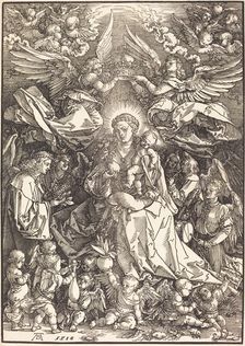 The Virgin Surrounded by Many Angels, 1518. Creator: Albrecht Durer