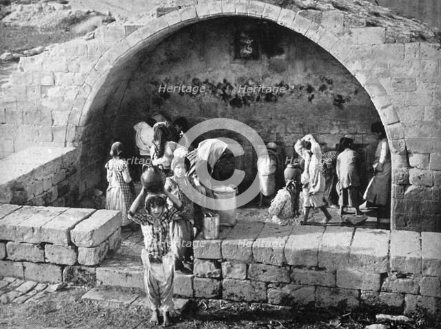 The Virgin's well at Nazareth, 1926. Artist: Unknown