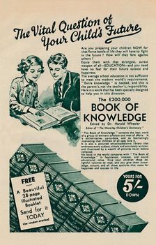 The Vital Question of your Child's Future - The Book of Knowledge 1935