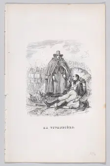 The Vivandière from The Complete Works of Béranger, 1836. Creator: Auguste Raffet