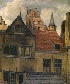 The Vleeshuis and Old Houses, c1870s. Creator: Hendrik Frans Schaefels