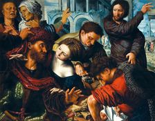 The Vocation of Saint Matthew, Mid of 16th cen.. Creator: Hemessen, Jan Sanders, van (c. 1500-c. 1566)