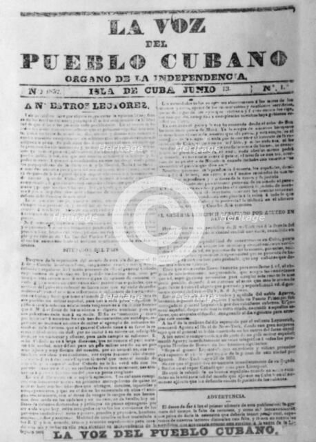 The voice of the people newspaper, (1852), 1920s. Artist: Unknown