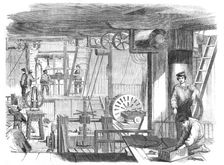 "The Volcano" steam-sloop fitted as a floating factory for the Baltic, 1854. Creator: Unknown