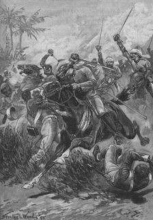 The Volunteer Cavalry Charged Them And Cleared The Way, 1895, (1902). Artist: Stanley Llewellyn Wood