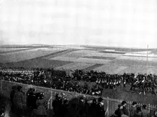 The Volunteer Manoeuvres at Brighton: March Past - transport, 1895. Creator: Symmons & Thiele