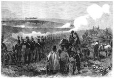 The Volunteer Review at Blackheath, near Guildford, on Easter Monday, 1864. Creator: Unknown