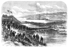 The Volunteer Review at Portsmouth: the sortie from Hilsea Lines, 1868. Creator: Unknown