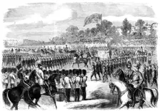 The Volunteer Review in Hyde Park, 1860. Creator: J. Palmer