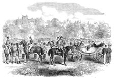 The Volunteer Review in Hyde Park: the Princess of Wales and her suite, 1864. Creator: Unknown