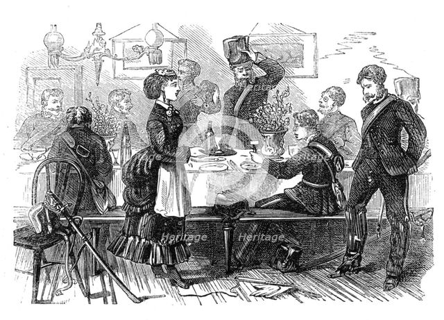 The Volunteer Review: lunch at Cuckfield, Saturday, 1871. Creator: Unknown.