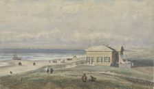 The Von Wied Pavilion in Scheveningen, 1877. Creator: Johannes Josephus Destree