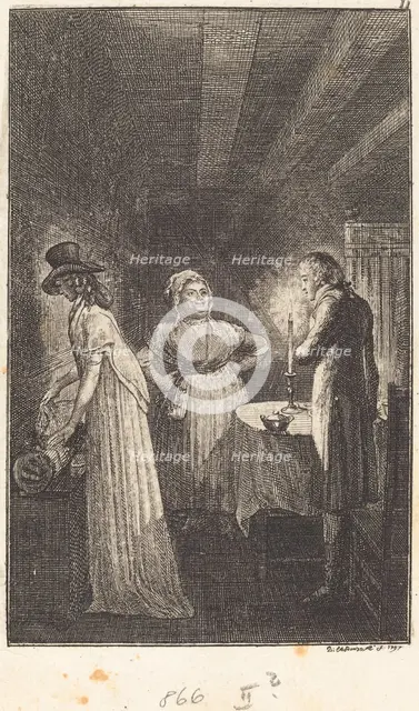 The Voyage to Paris, 1798. Creator: Daniel Nikolaus Chodowiecki.
