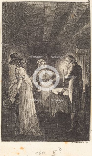 The Voyage to Paris, 1798. Creator: Daniel Nikolaus Chodowiecki.