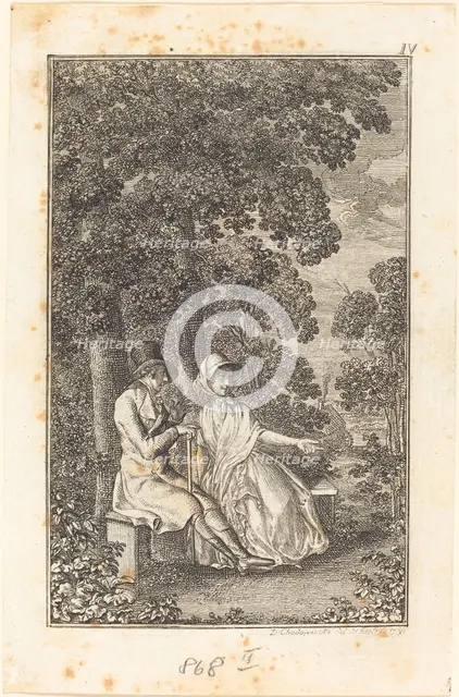 The Voyage to Paris, 1798. Creator: Daniel Nikolaus Chodowiecki.