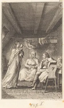 The Voyage to Paris, 1798. Creator: Daniel Nikolaus Chodowiecki
