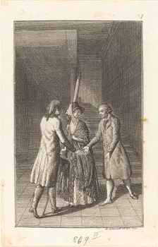 The Voyage to Paris, 1798. Creator: Daniel Nikolaus Chodowiecki