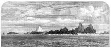 The Voyage of H.M.S. Challenger: St. Paul's Rocks, from the east, 1873. Creator: RCH