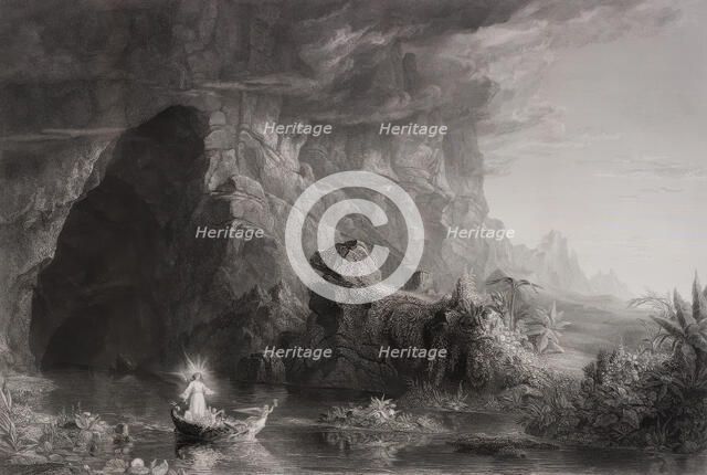 The Voyage of Life: Childhood, 1855. Creator: James Smillie.
