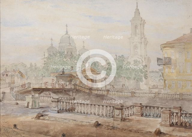 The Voznesensky Bridge over the Catherine Canal, 1861.