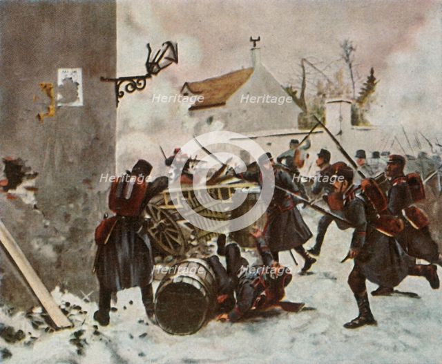 The Württemberg Division at Champigny, 2 December 1870, (1936). Creator: Unknown.