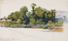 The Wye at Wilton Castle (Wales), 1899. Creator: George Elbert Burr