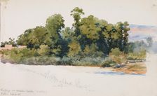The Wye at Wilton Castle (Wales), 1899. Creator: George Elbert Burr