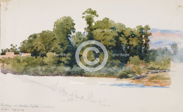 The Wye at Wilton Castle (Wales), 1899. Creator: George Elbert Burr.
