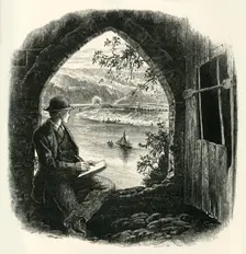 The Wye, from Chepstow Castle c1870
