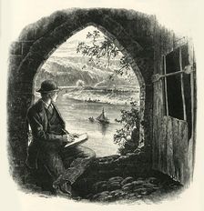 The Wye, from Chepstow Castle c1870