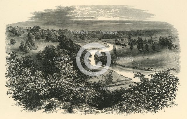 'The Wye, from Goodrich Castle', c1890.  Creator: Unknown.