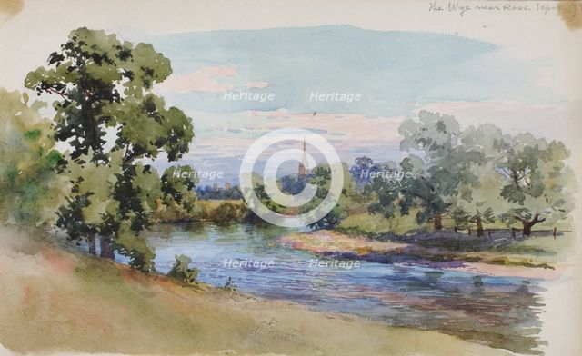 The Wye near Ross, 1899. Creator: George Elbert Burr.