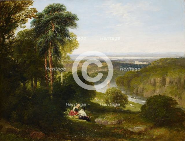 The Wyndcliffe, River Wye, 1842. Creator: David Cox the elder.